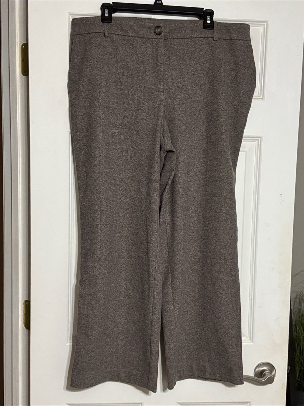 Hilary Radley Wide-Leg Pants in Taupe-ish Brown - Only Worn Once!